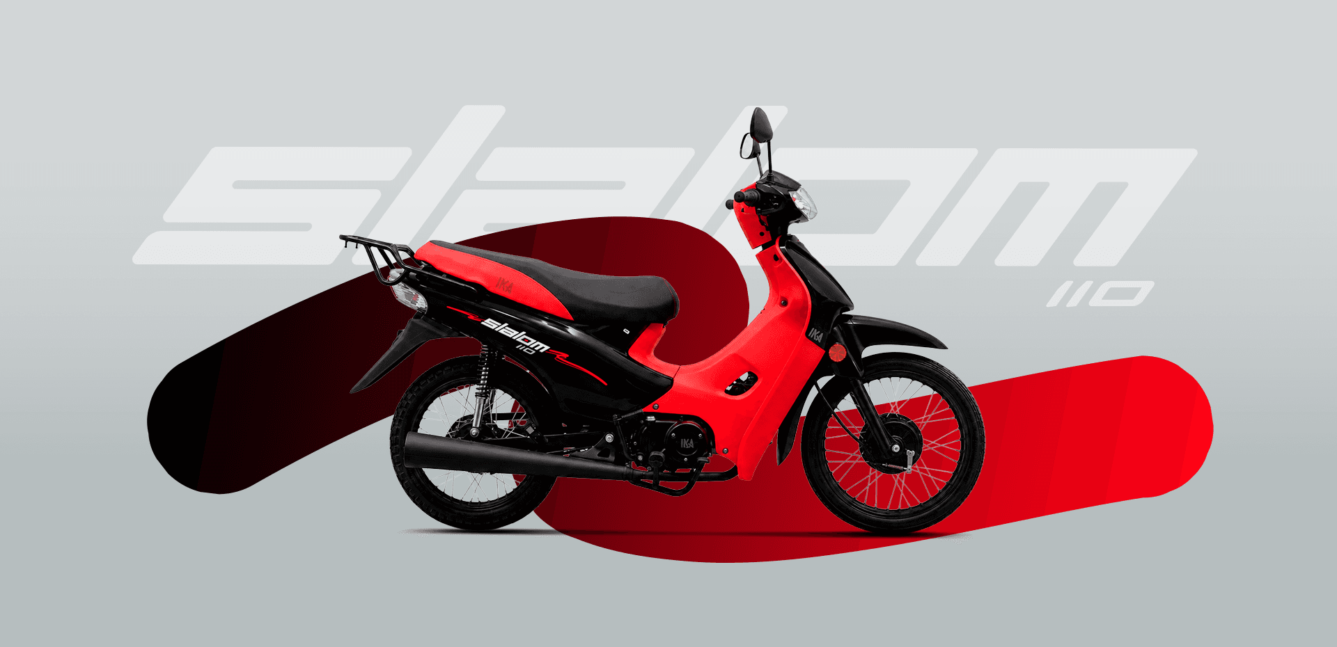 Slalom 110 Base — Negro / Rojo